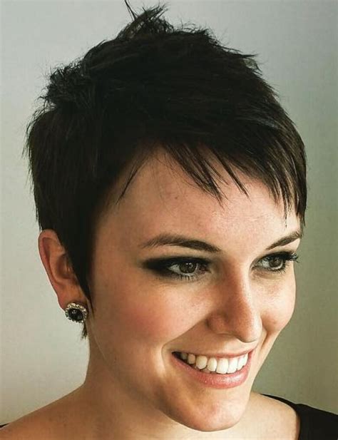 pictures of short pixie style haircuts|brunette pixie haircuts.